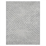 Garvee Tappeto Pelo Corto Geomettrico Antiscivolo Lavabile Poliestere Grigio Chiaro 200x290 cm per Soggiorno Camera da Letto Ufficio