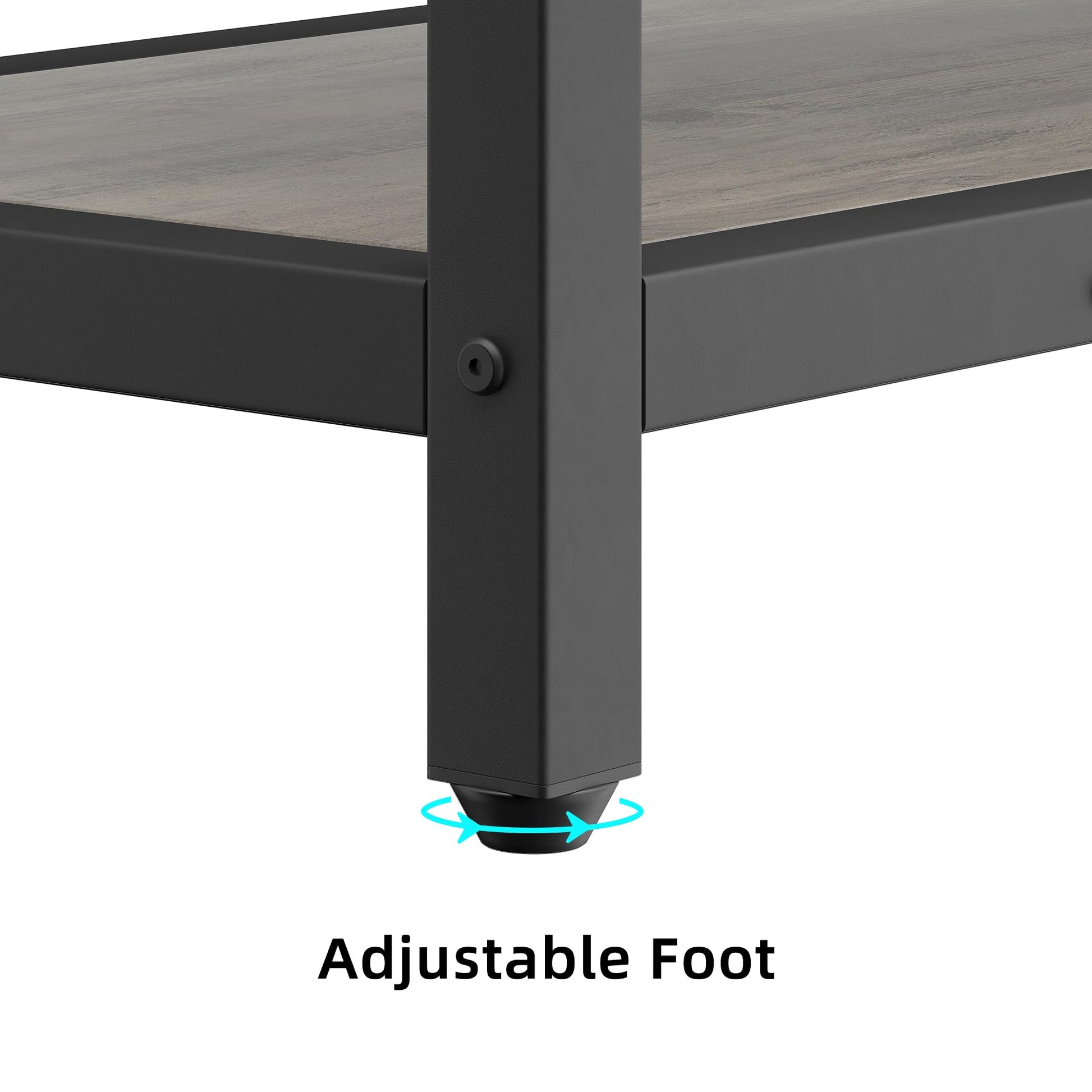 Appendiabiti grande Garvee con scarpiera e panca, con 3 ripiani, ganci, struttura in metallo rimovibile, per ingresso, 39,9"x15,7"x72" in stile industriale