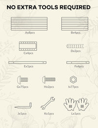 Aiuola rialzata in metallo per esterni Garvee 8x4x2 piedi, 24" di profondità, verniciata a polvere, fondo aperto, robusta, 350 galloni, giardino, coltivazione di ortaggi