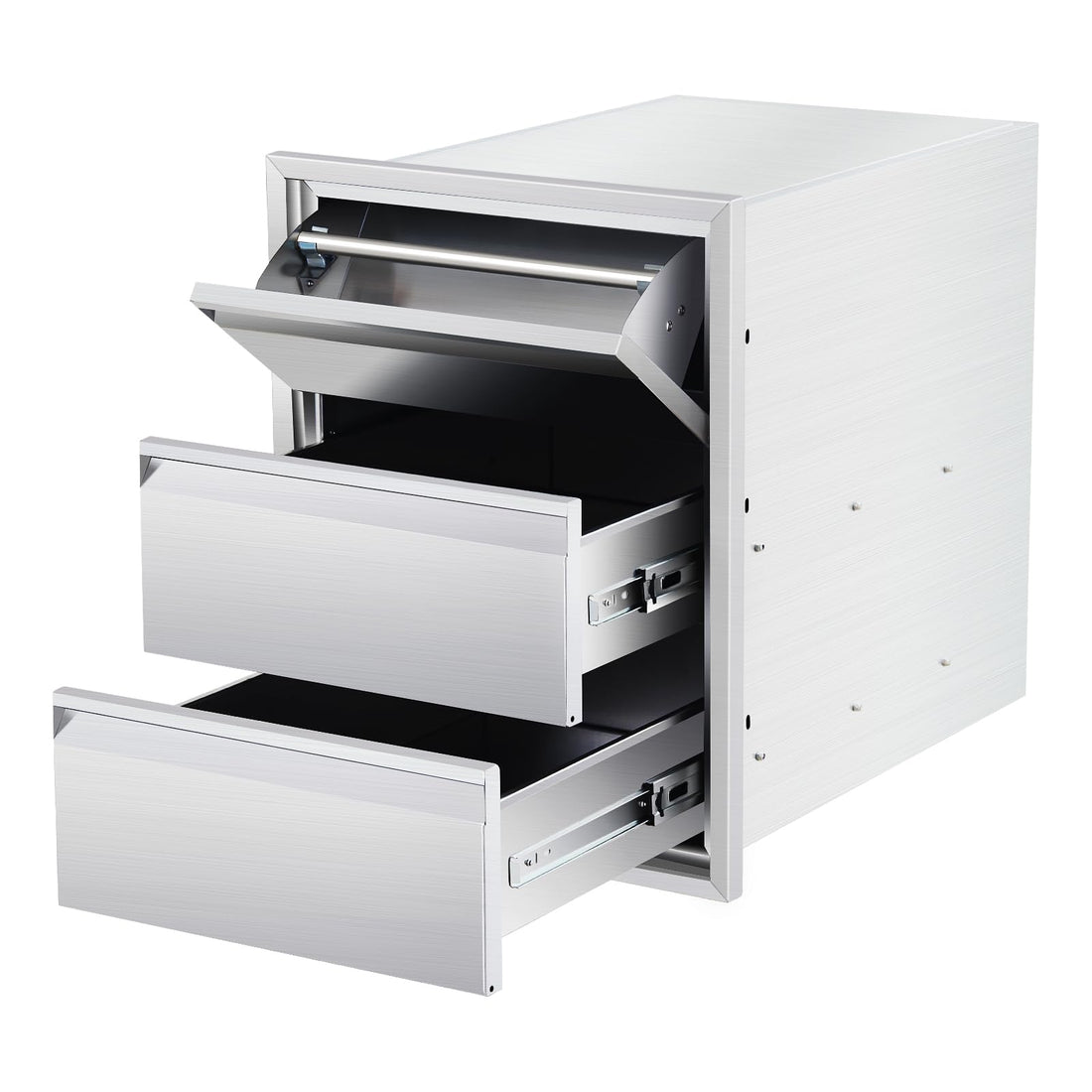 Unità cucina da esterno in acciaio inossidabile Garvee - Stazione grill a 3 livelli per giardino e patio, struttura robusta, perfetta per gli amanti dell'outdoor
