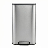 Garvee Bidone Della Spazzatura 13 Gal In Acciaio Inox Con Pedale Hands-Free E Chiusura Soft-Close Per Cucina E Ufficio, Rettangolare, Resistente A Impronte