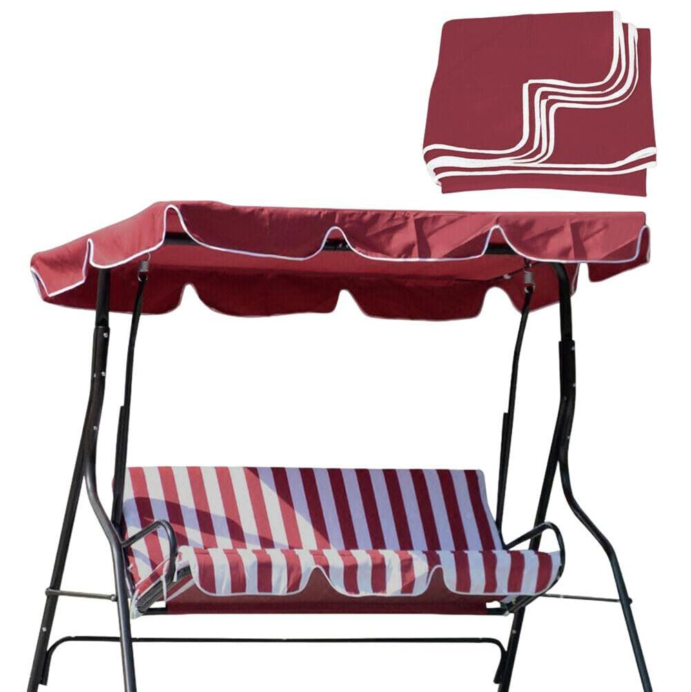 Garvee Patio Rocking Chair Canopy Replacement 3-Posts Waterproof Antivento Antistrappo For Garden Hammocks Outdoor Veranda Weatherproof