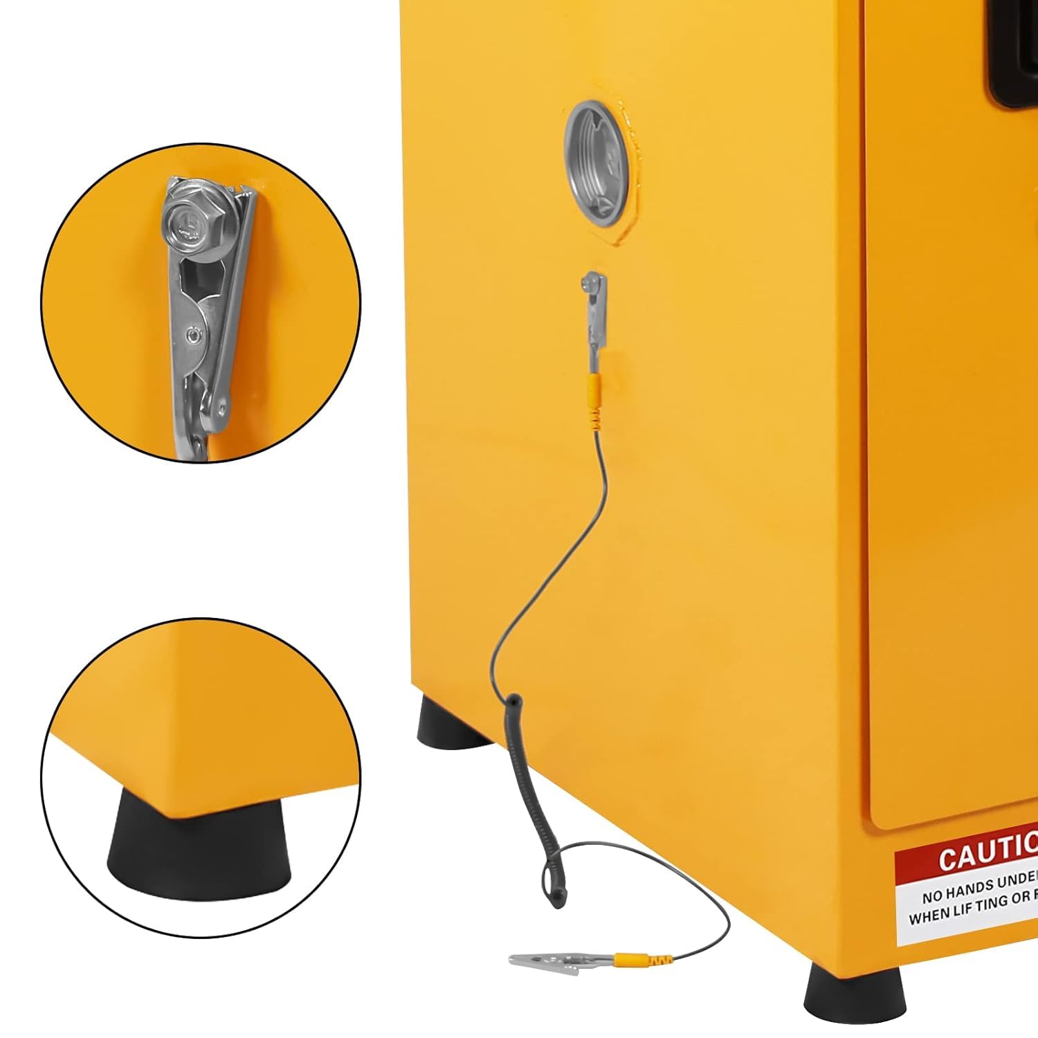 Armadio di sicurezza Garvee Safety Flame 17x17x18" in acciaio zincato, ignifugo e a prova di perdite, con serratura, per casa e luogo di lavoro