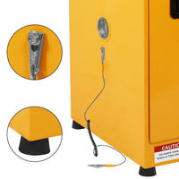 Armadio di sicurezza Garvee Safety Flame 17x17x18" in acciaio zincato, ignifugo e a prova di perdite, con serratura, per casa e luogo di lavoro