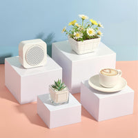 Espositore per buffet Garvee in acrilico bianco, impilabile, stabile, per feste e matrimoni, 7-10 pollici