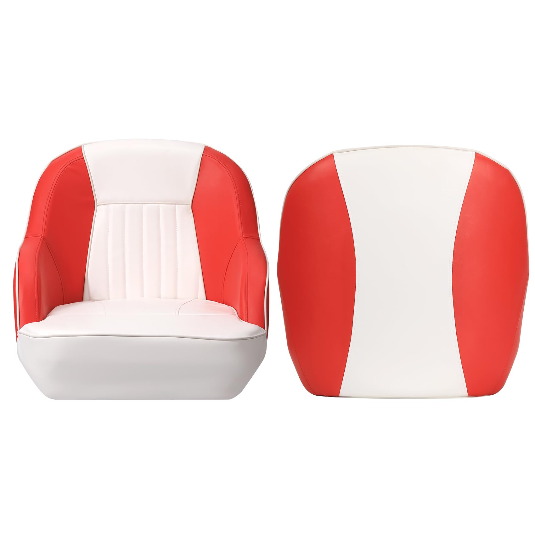 Garvee Pontoon Boat Seat Captain Bucket con spessa imbottitura per la pesca e motoscafi 19.5"H x 22"W x 21.5"D Vinile marino Comodo e robusto