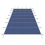 Copertura di sicurezza per piscina Garvee per piscina rettangolari 18x34 piedi, materiale PP durevole, resistente ai raggi UV, capacità di carico di 500 libbre, include hardware di montaggio, giardino e hotel