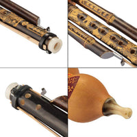 Strumento musicale etnico Garvee Professional Bamboo Hulusi, flauto cinese fatto a mano, tono C, suono BB, adatto ai principianti
