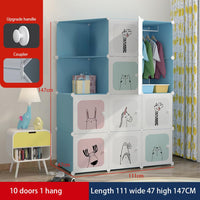 Sistema di organizzazione modulare per guardaroba per bambini Garvee, montaggio fai da te, materiale robusto per risparmiare spazio in camera da letto e corridoio