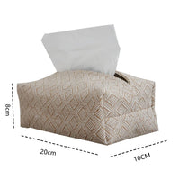 Dispenser di carta e fazzoletti di cotone Garvee 20x10x8 cm in iuta per soggiorno e camera da letto elegante e durevole