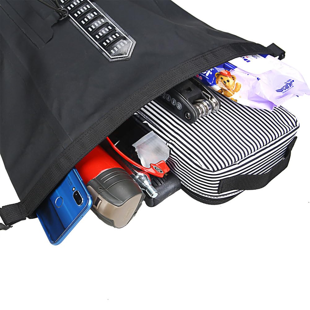 Borsa da sella per bicicletta Garvee da 16 litri, materiale robusto e impermeabile, per bici da strada e mountain bike, nera