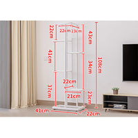 Supporto per piante in metallo Garvee, 6 ripiani, per 7 vasi, bronzo dorato, robusto e antiruggine, per soggiorno e giardino, salvaspazio