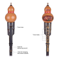 Strumento musicale etnico Garvee Professional Bamboo Hulusi, flauto cinese fatto a mano, tono C, suono BB, adatto ai principianti