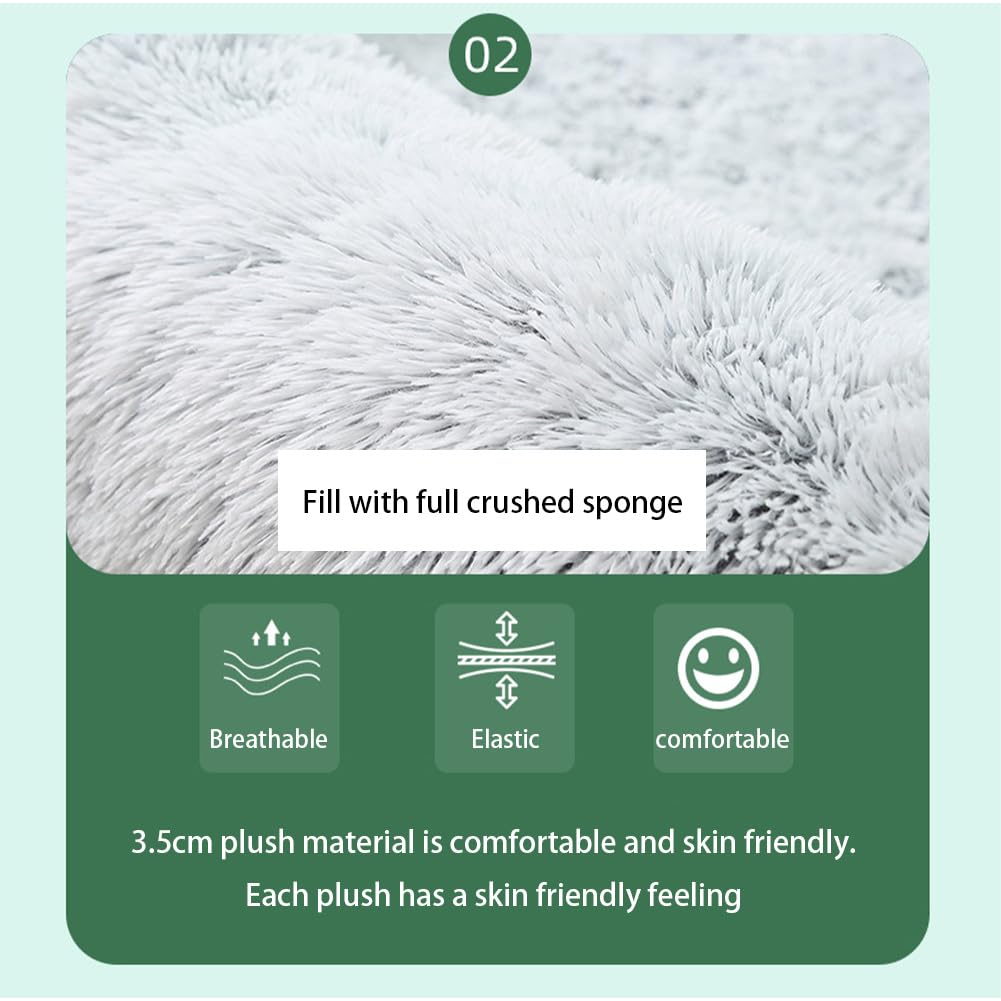 Letto per cani Garvee XXL per persone e cani, 165x100x30 cm, lavabile, soffice e morbido, in pelliccia sintetica di coniglio, caldo e confortevole