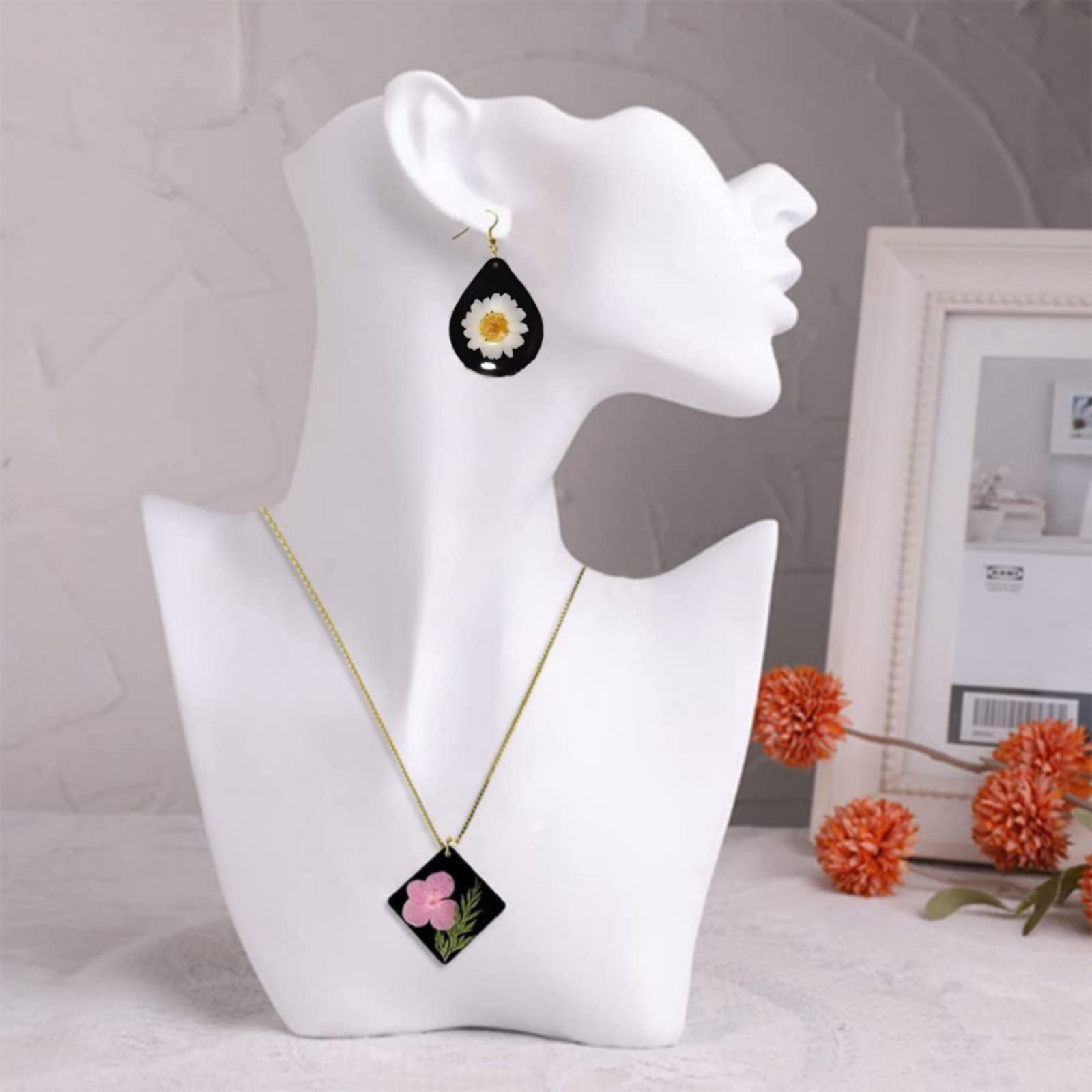 Set di 12 stampi per orecchini in silicone Garvee, ovali ed esagonali, in resina epossidica, versatili per donne e ragazze, per la creazione di gioielli.