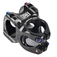 Attacco manubrio per bicicletta Garvee da 31,8 mm in lega di alluminio CNC, corto, MTB, VTT, BMX, Fixie, nero, 31,8 x 28,6 mm, leggero e robusto, per mountain bike, bici da strada