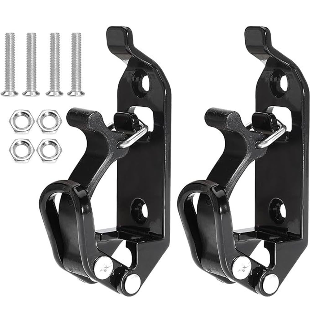 Portapala Garvee da tetto, 4 x 17-40 mm, in lega di zinco, per camion, auto e barche, nero