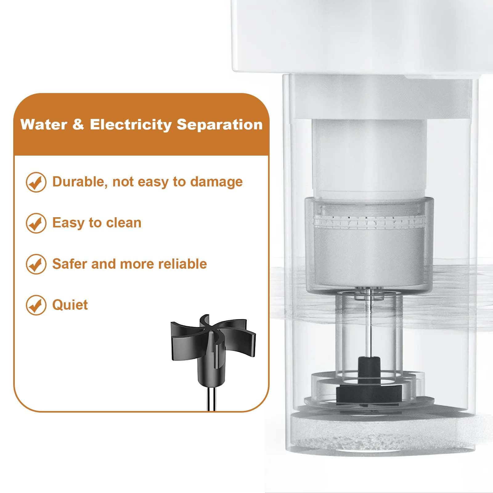 Fontanella automatica wireless per gatti Garvee da 4,2 l con vassoio in acciaio inossidabile, 2 modalità di uscita dell'acqua, ultra silenziosa 25 dB, per gatti, 21 x 18 x 19 cm, argento