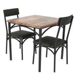 Garvee Set 2 Sedie da Pranzo Moderne in Metallo Nero - Imbottitura Confortevole - Design Compatto - Cucina e Appartamento - Nero
