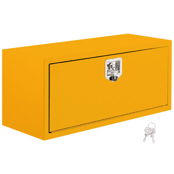 Cassetta Portautensili Camion Garvee Acciaio Nero con Serratura Impermeabile - Regalo Perfetto Festa del Papà per Artigiani e Avventurieri