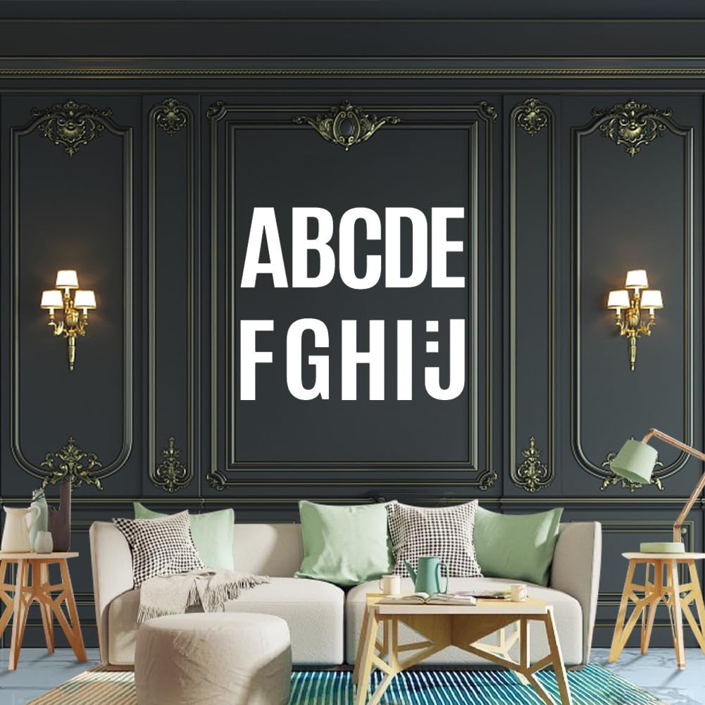 Garvee Adesivi Lettere Autoadesive in Vinile 272 Pezzi Bianche 10,2 cm per Decorazioni DIY e Segnaletica Resistenti all'Acqua Rimovibili