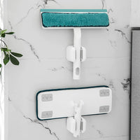 Garvee Set da 3 pezzi Porta scopa autoadesivo con supporto da parete antiscivolo per cucina e giardino, robusto, non richiede foratura