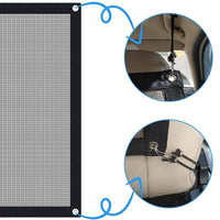 Garvee Rete di sicurezza per cani per auto, rete di protezione per bagagliaio, accessorio interno universale, 115x62 cm, nero
