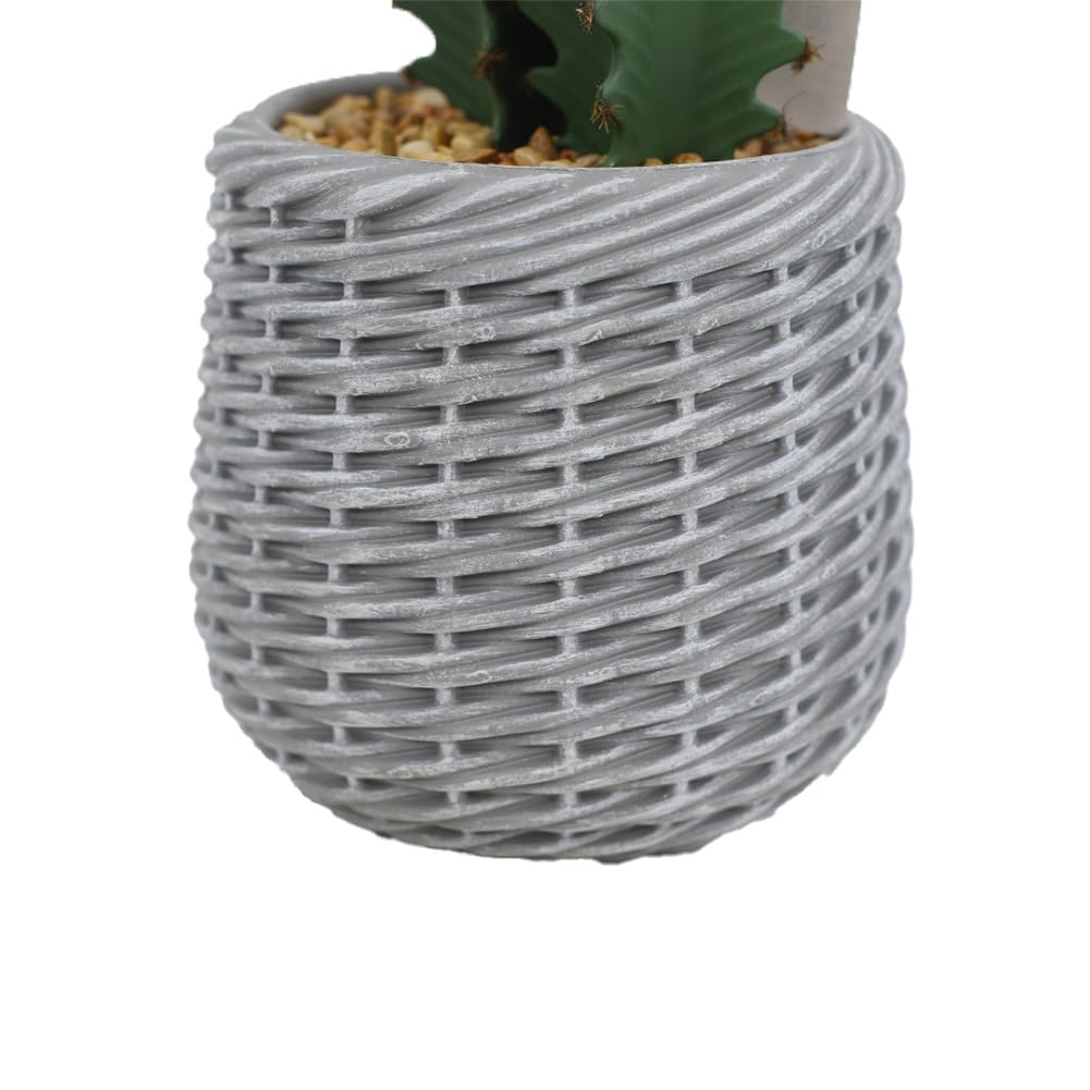 Cactus artificiale Garvee da 3 piedi, design realistico, in plastica, per uso interno ed esterno, 36 pollici, verde