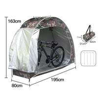Garvee Tenda Di Stoccaggio Per 2-3 Bici Tessuto Oxford 210D Per Giardino Ed Esterni 195x81x162.5cm Grigio