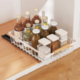 Garvee Organizer per armadio estensibile, cesto multifunzionale per armadio, per cucina, bagno, camera da letto, 39,5x28x9,8 cm, tessuto a rete standard
