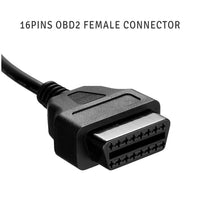 Cavo adattatore connettore diagnostico Garvee da 12 pin OBD1 a 16 pin OBD2 Cavo convertitore in plastica robusta per la diagnostica del veicolo