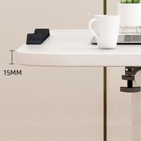 Tavolino da letto Garvee con ruote, altezza regolabile, pieghevole, struttura robusta, tavolo portatile per laptop, ufficio domestico, regolabile, nero