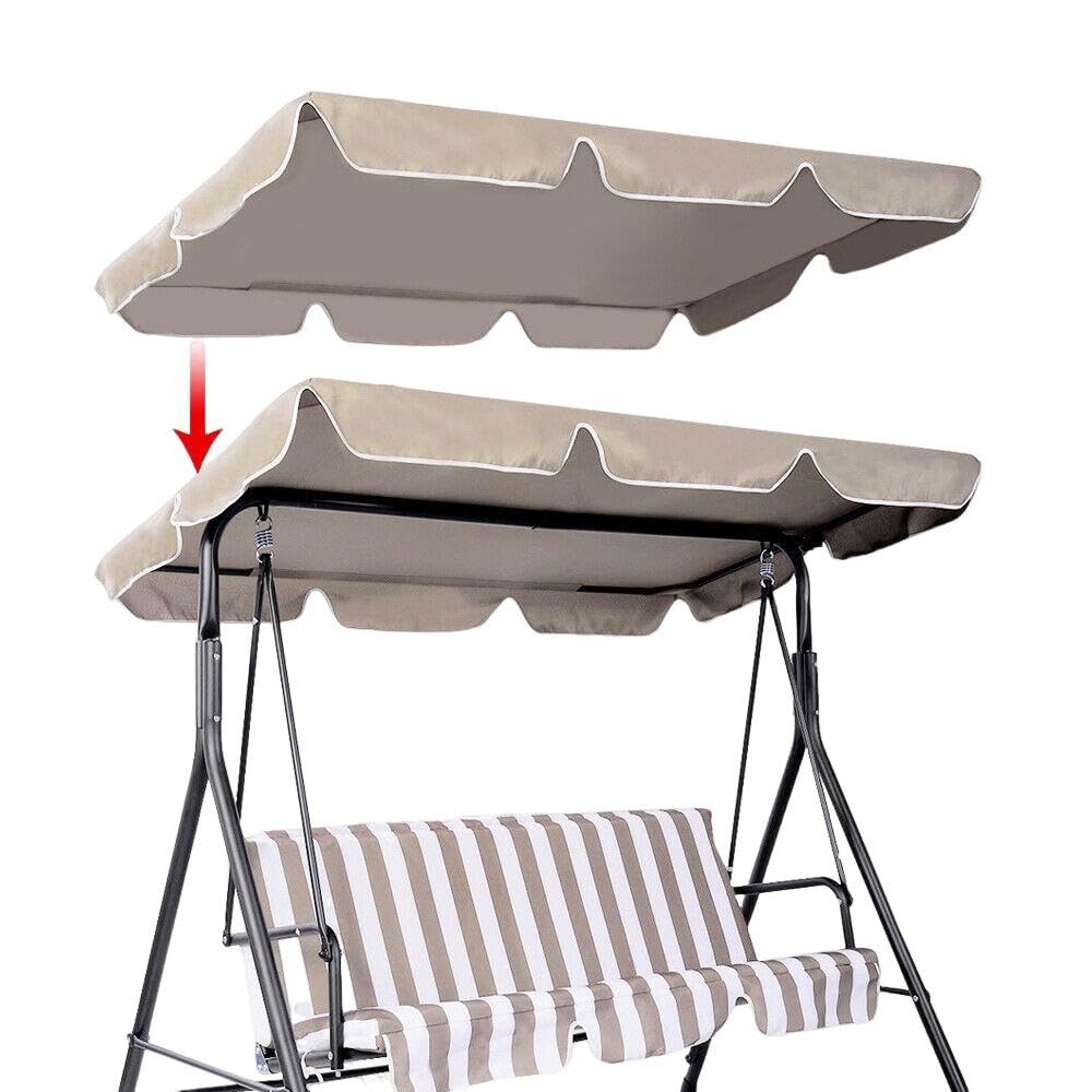 Garvee Patio Rocking Chair Canopy Replacement 2-Posts Waterproof Antivento Antistrappo For Garden Hammocks Outdoor Veranda Weatherproof
