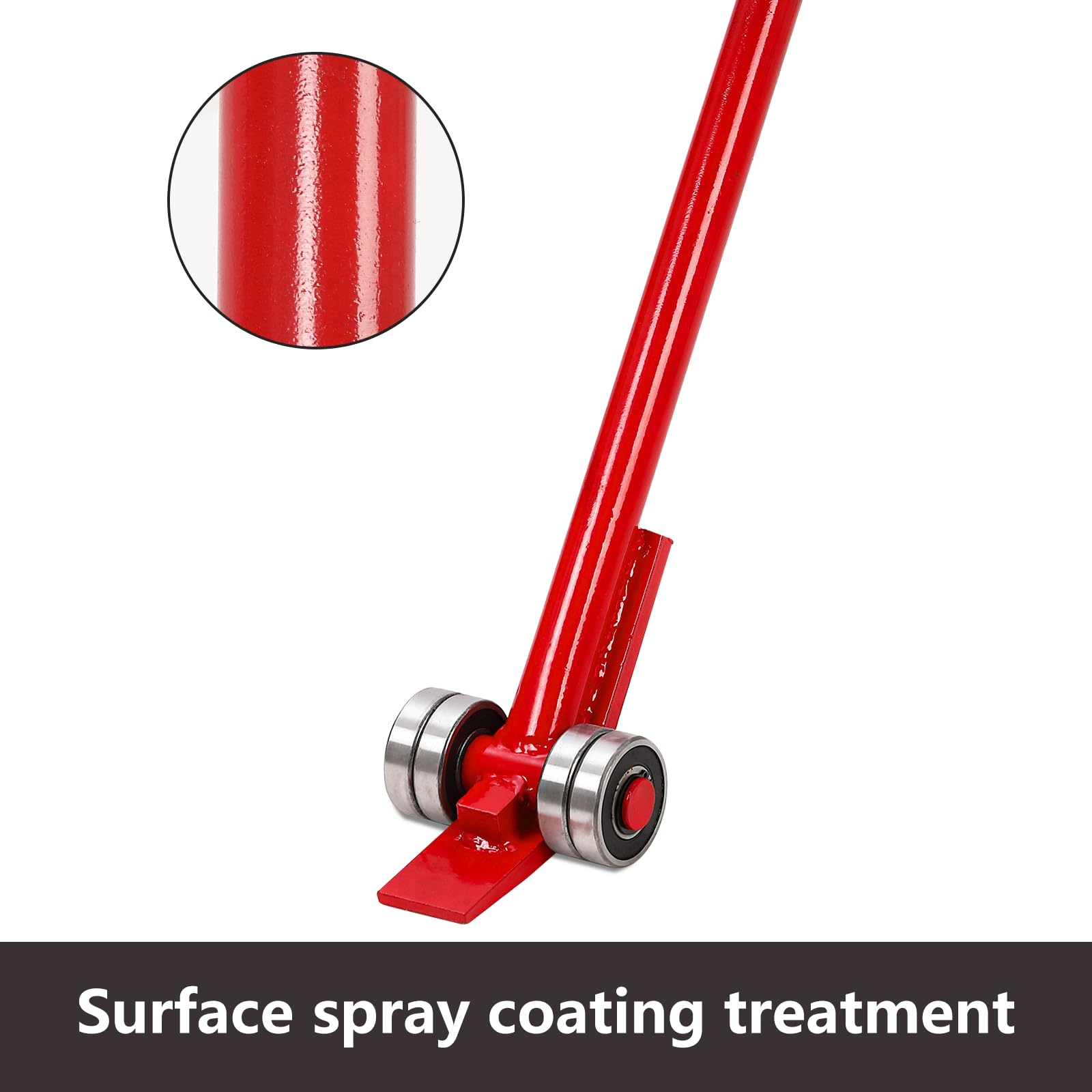 Garvee 3 T Prylever Bar per Festa del Papà - Capacità 6600 libbre, 5 Piedi, Acciaio al Carbonio Ergonomico con Ruote per Attrezzature Pesanti