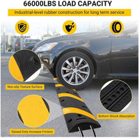 Dossi Rallentatori Gomma Garvee Cable Bridge 3,3 Piedi*2 Gialli Resistenti con 8 Bulloni - Ideale per Festa del Papà in Strade, Parcheggi, Scuole