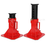 Supporto per cric regolabile Garvee da 22 tonnellate, 13-19", robusta struttura in acciaio per auto e SUV - Rosso