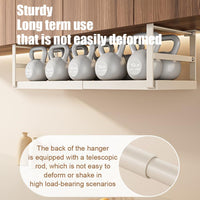 Ripiano espandibile sottopensile Garvee – Regolabile, in metallo, robusto, per cucina e ufficio (10,6-24,8 pollici), bianco