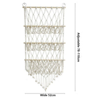 GARVEE Portaoggetti da appendere in cotone intrecciato a mano con motivi animali, amaca in corda di cotone resistente, per cameretta e camera da letto dei bambini, stile 1