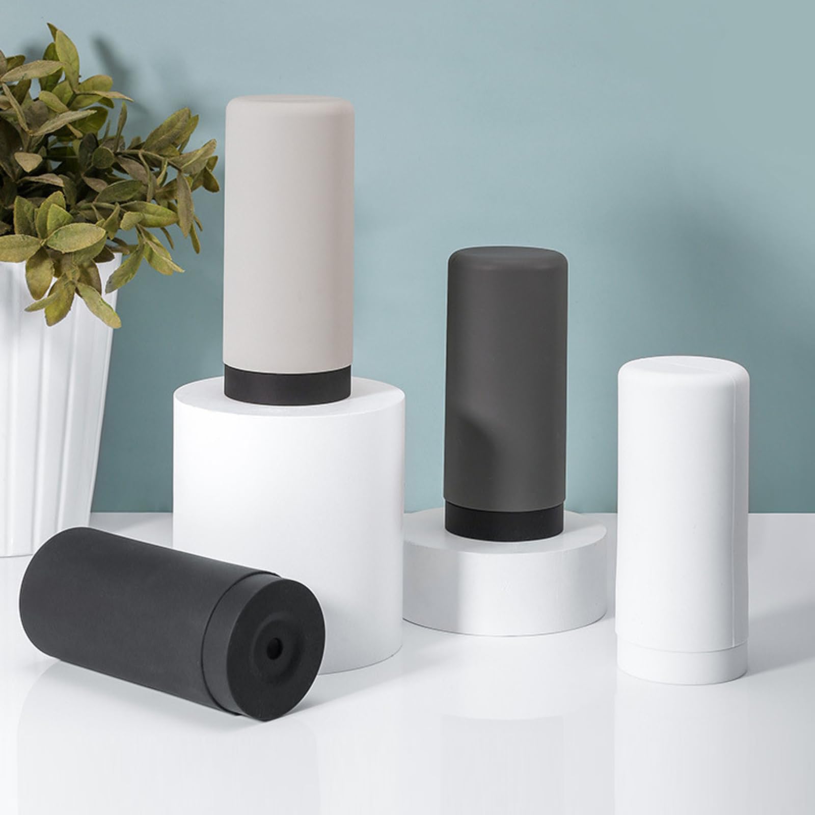 Dispenser di sapone in silicone Garvee da 240 ml per cucina e bagno, morbido, ecologico, design moderno, versatile