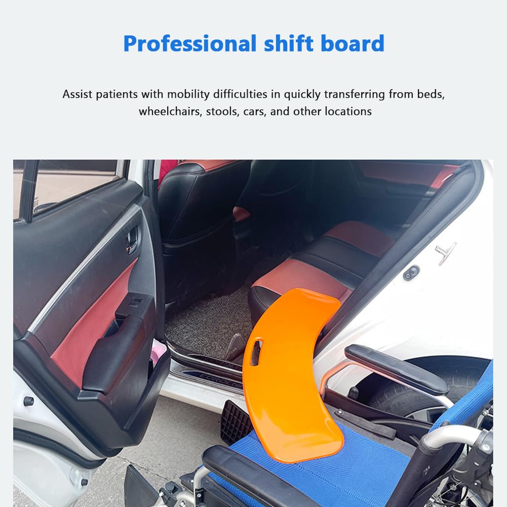 Garvee Rollstuhl Transferbrett Für Rollstuhlfahrer, Patientenschieber Bis 200 Kg, Transferhilfen Behinderten Rutschbrett Für Rollstuhl Patientenlifter, Senioren Im Bett Auto Rollstuhl Toilette Dunkelblau