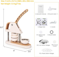 Garvee Button Maker 58mm – Materiale ABS, macchina per badge fai da te per bambini, scuola e progetti creativi