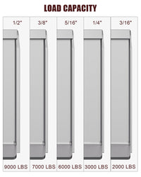 Piastra di montaggio per minipala Garvee da 5/16 pollici in acciaio universale Quick Tach per rimozione neve da trattore 46"x18,5" Protezione antiruggine