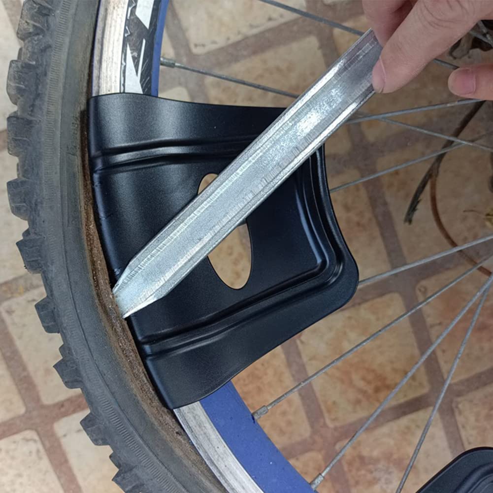Garvee Protezione per cerchioni moto 2 pezzi, manico nylon doppia costola, universale montaggio riparazione pneumatici