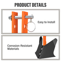 Coltivatore Garvee Middle Buster per trattori di categoria 1, attacco rapido a 3 punti, acciaio per impieghi gravosi, vomeri regolabili, resistente alla corrosione, agricoltura, 15 pollici, nero
