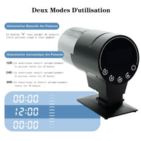 Mangiatoia automatica per pesci Garvee da 210 ml con 3 opzioni di tempo e coperchio salvafreschezza per acquari e vacanze