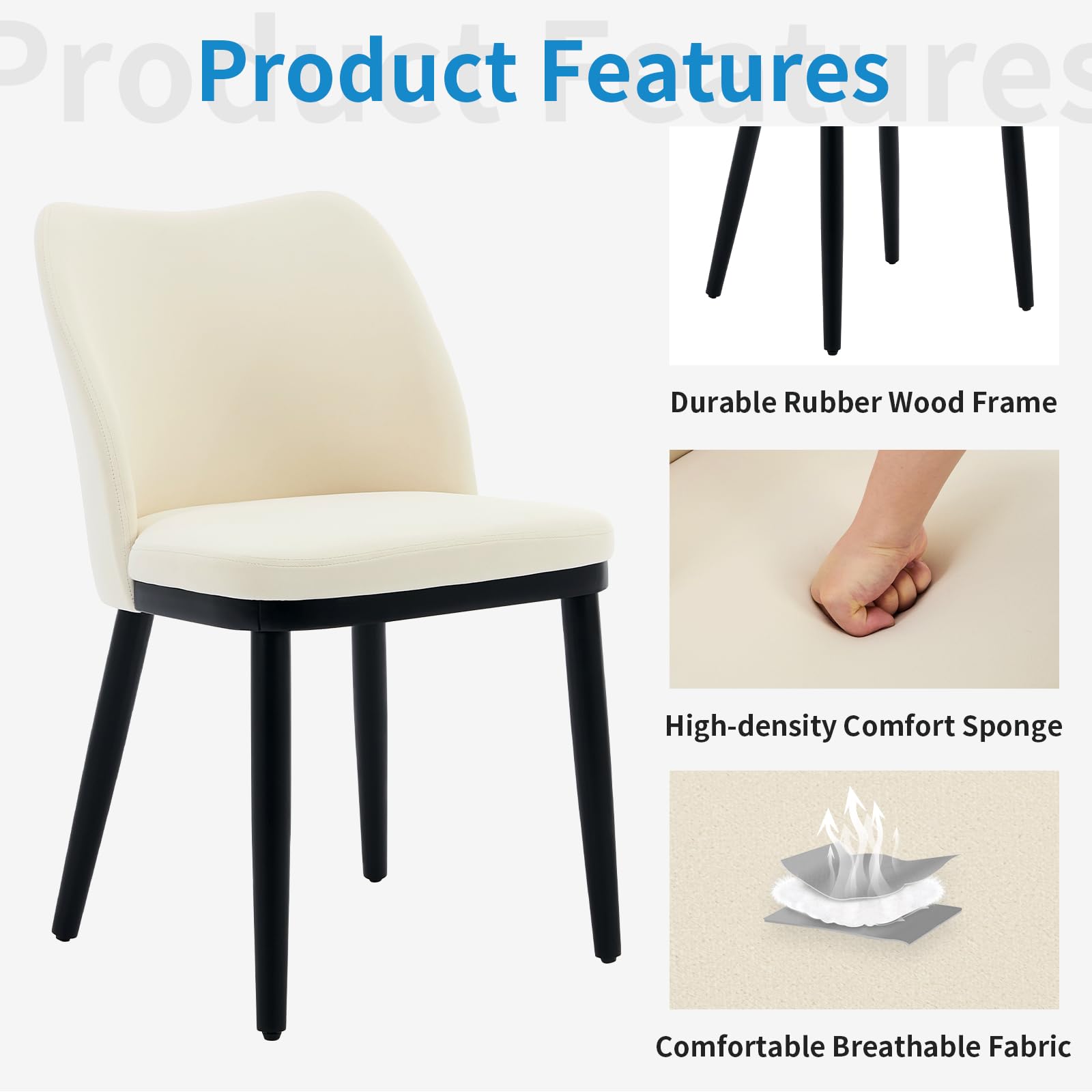 Set di 2 sedie da pranzo in velluto Garvee con schienale a forma di cuore, seduta imbottita, gambe in legno, per cucina e ristorante, comode e stabili