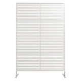 Garvee Recinzione da Giardino in Metallo Decorativa 183 cm H Motivo a Scroll Antiruggine Acciaio Verniciato Nero per Patio e Prato - 9