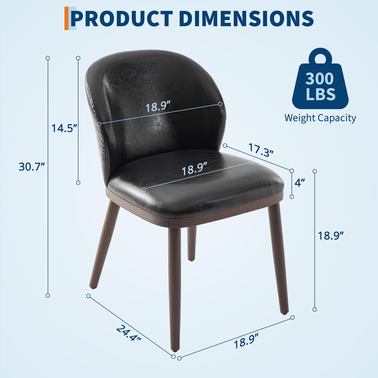 Set di 2 sedie da pranzo Garvee, schienale ergonomico moderno, gambe in legno, capacità di carico di 120 kg, profilo sottile, per cucina e ristorante, grigio