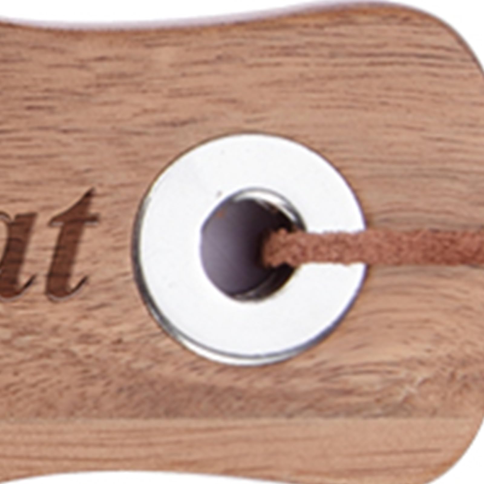 Tagliere per formaggi Garvee, tagliere in legno di acacia con manico per feste, 15x10 pollici, legno naturale, design reversibile