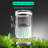 Garvee Aquarium Fish Breeding Box, scatola di covata in acrilico con ventose per pesciolini, gamberetti, pesci pagliaccio e guppy